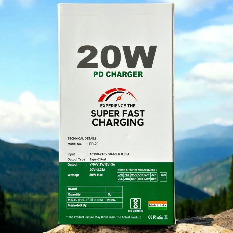 [MFi Certified] 20W PD Wall Charger with Lightning Cable for iPhone 14, 14 Plus, 14 Pro Max, 13, 13 Pro Max, 12, 11, X, XR Series - Image 4