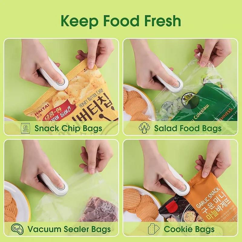 Mini Bag Sealer, 2 in 1 Seal & Cutter Heat Sealers - Image 4