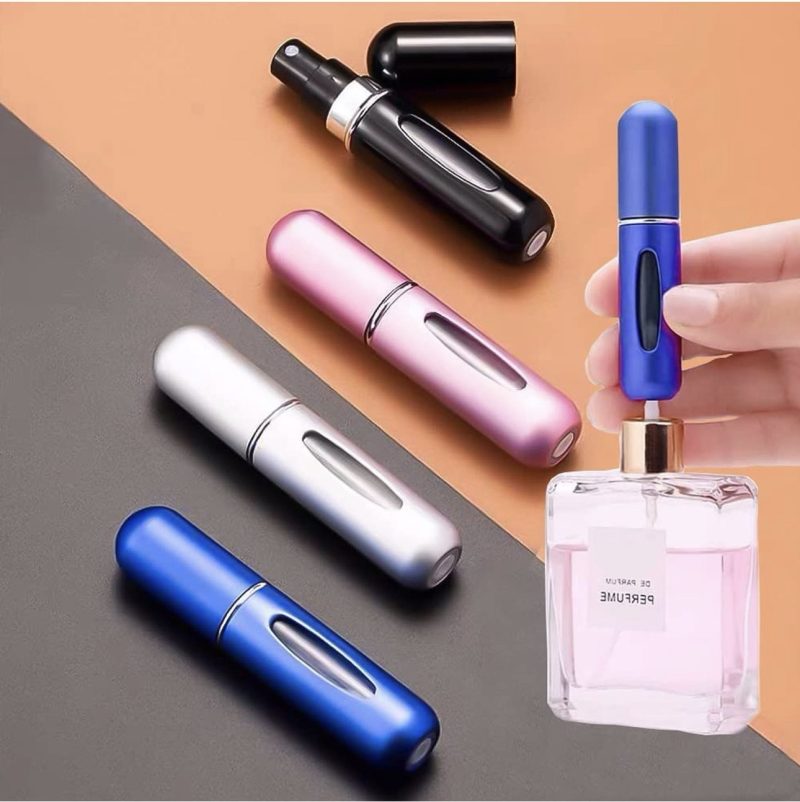Mini Portable Perfume Empty Spray Bottle (1 Pc / Random Color) - Image 3