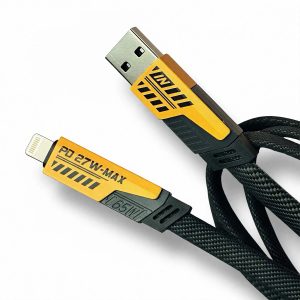 4-in-1 Fast Charging Cable, 65W & 27W PD Lightning | Multi-Connector Cord for iPhone, Android & Laptops | Durable Nylon Braided (Type A/C to C/Lightning)