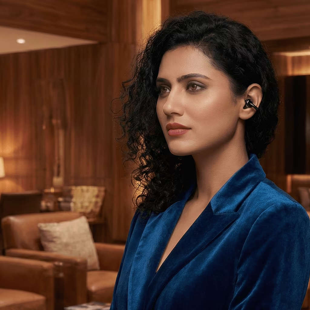 Air Clips earbuds, Open-ear wireless earbuds, Open-ear headphones, Pearl Black earbuds, Clip-on earbuds, Wireless ear clips,