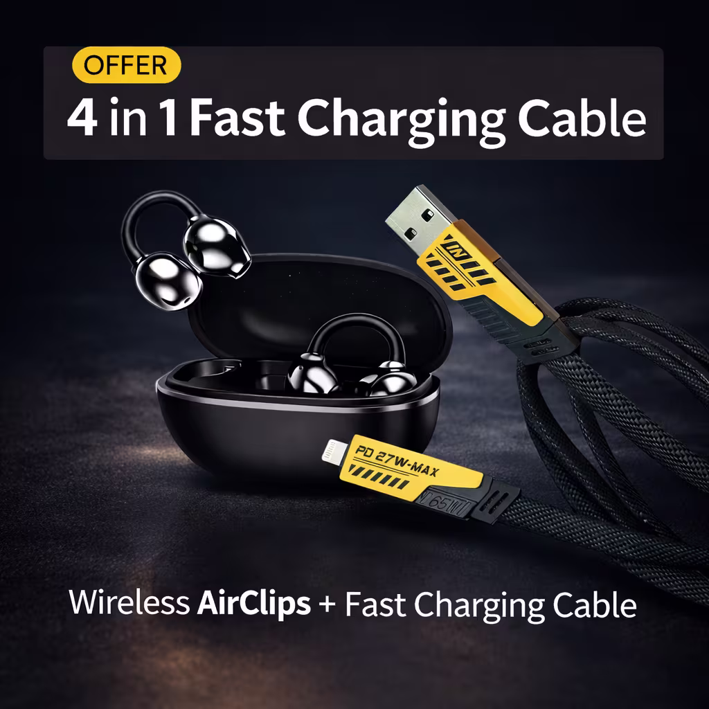 Air Clips earbuds, Open-ear wireless earbuds, Open-ear headphones, Pearl Black earbuds, Clip-on earbuds, Wireless ear clips,