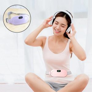 Rechargeable Smart Period Pain Relief Kit | Electric Menstrual Heating Pad & Massager for Cramp Relief